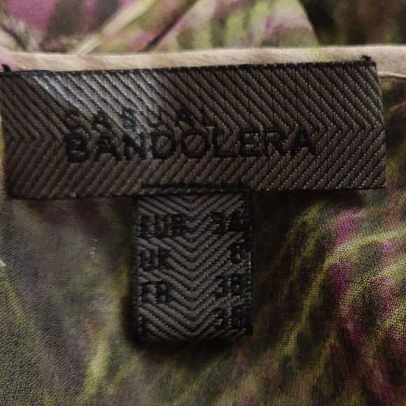 Pure Silk Green Purple Tunik - perfect for Goa 🌴🌴🌴 - Picture 4 of 6